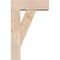 Ekena Millwork Traditional Block Smooth Bracket w/ Offset Brace, Douglas Fir, 5 1/2"W x 14"D x 22"H BKT0604X14X22TRA05SDF - alternate 3